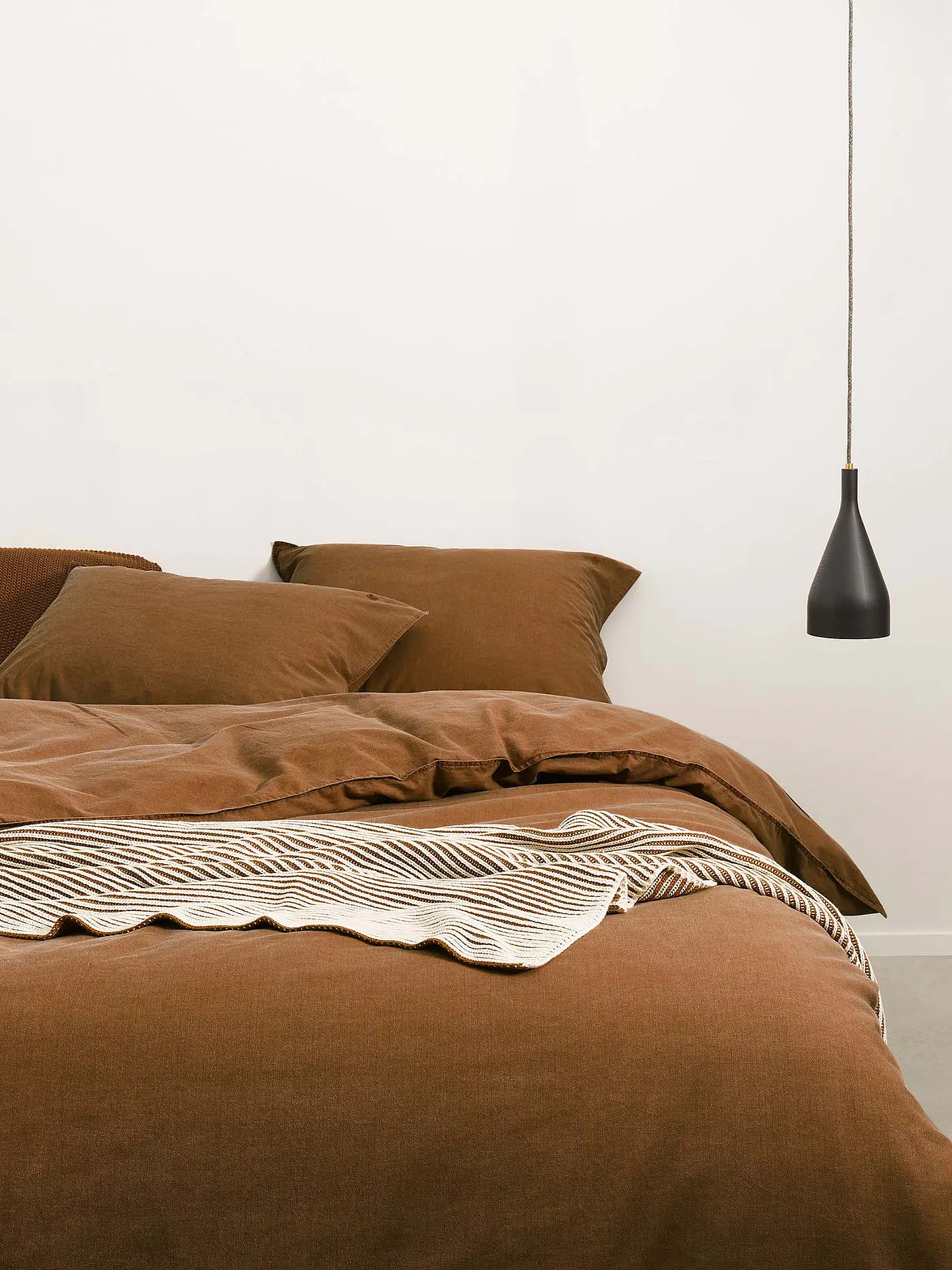 MARC O'POLO HOME | Bettwäsche Garnitur 70x90cm/140x200cm Senja Toffee Brown | 